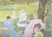 Theo Van Rysselberghe Family in an Orchard (nn02) oil painting reproduction